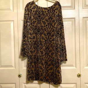 Cut velvet party dress